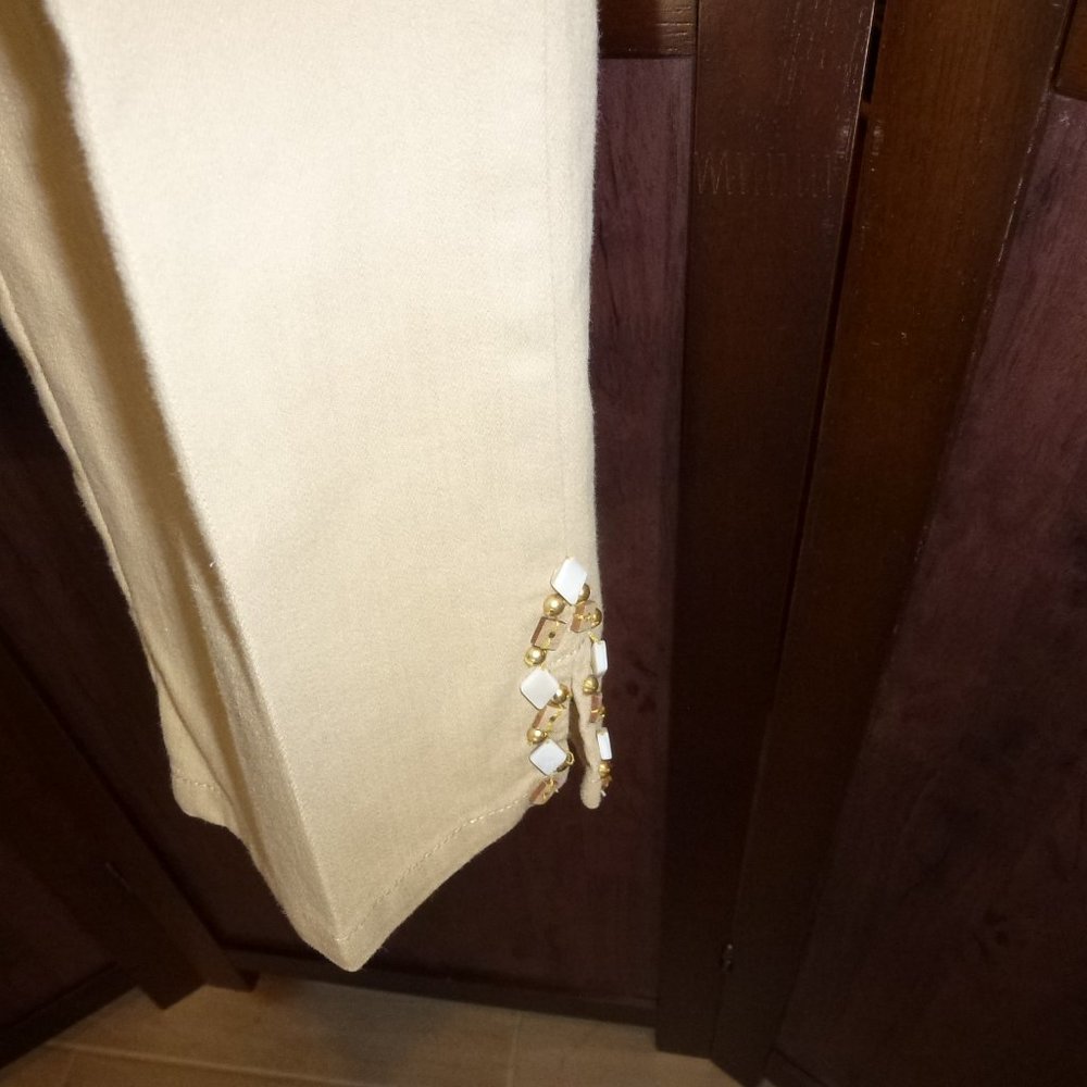 Ruby Rd. Beige Copped Beaded Ankle Embellishment 8 - image 6